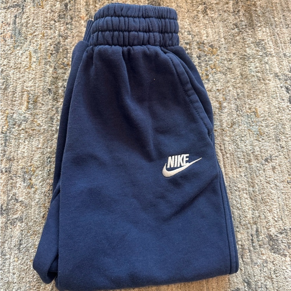 Nike Kids Navy Blue Sweatpants Size Small - Picture 3 of 4